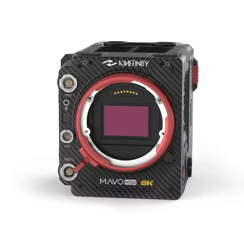 Mavo Edge 6k. Kinefinity Mavo Prime logo.