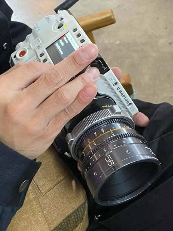 Dulens APO Mini Prime 58mm on Red V raptor Gafpa Gear