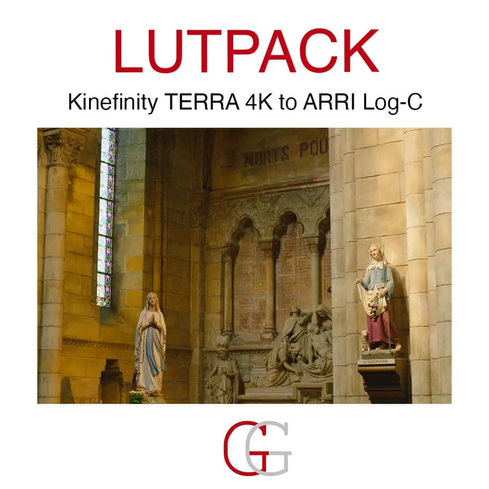 Kinefinity terra 4k to arri log c lutpack gafpa gear
