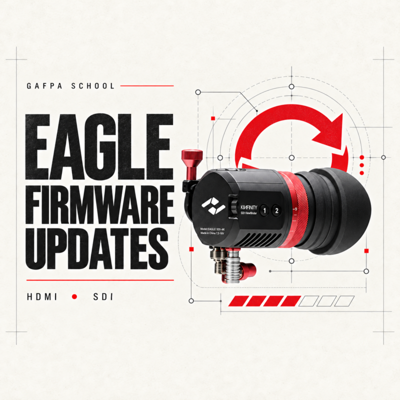 Gafpa School EAGLE firmware updates for HDMI and SDI viewfinders