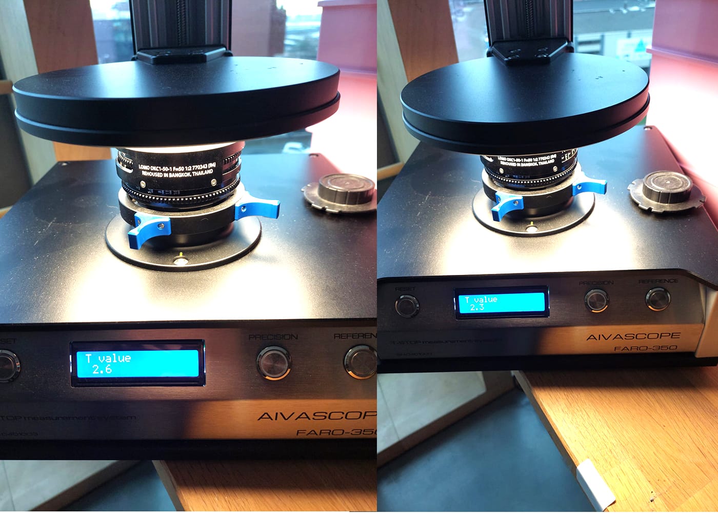 (SOLD!) LOMO OKC 1-50-1 Rehoused by TK lenses 9 Aivascope faro-350 t-stop measurement system