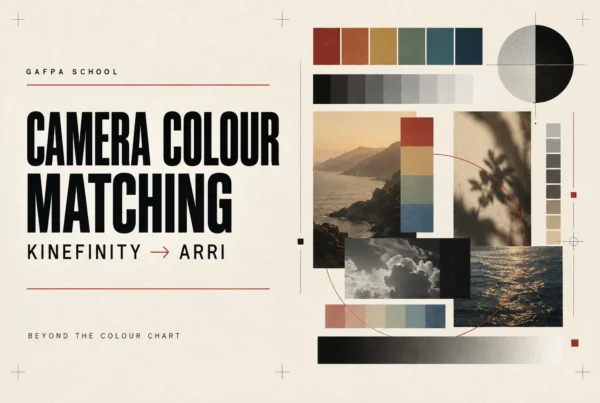 Camera colour matching from Kinefinity to ARRI, Gafpa School editorial illustration