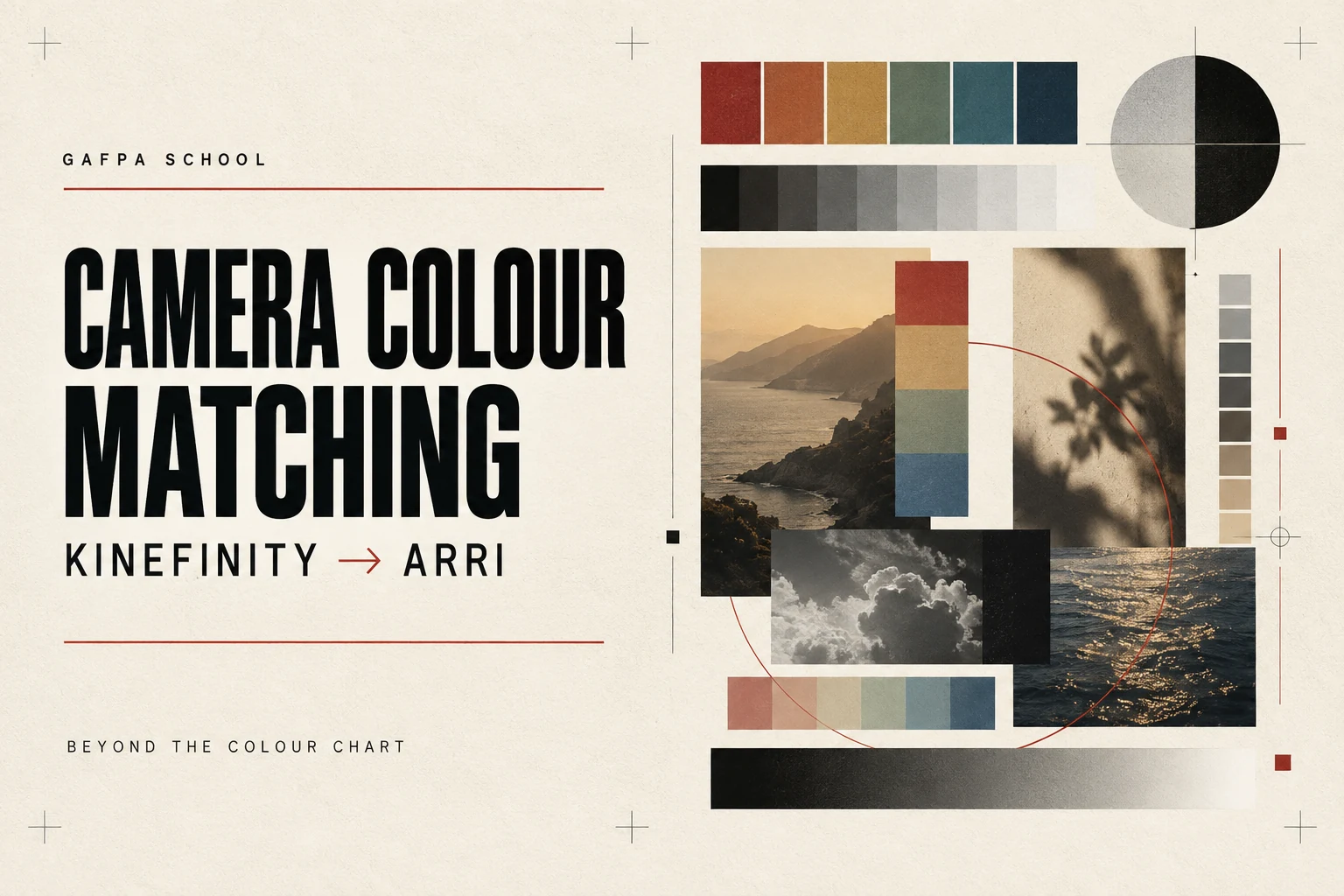 Camera colour matching from Kinefinity to ARRI, Gafpa School editorial illustration
