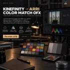 Kinefinity to ARRI Color Match OFX promotional artwork with DaVinci Resolve, colour charts and development pre-order