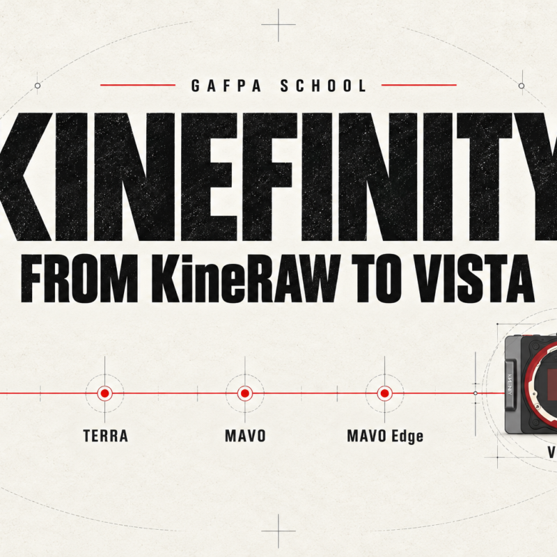 Kinefinity: from KineRAW to VISTA 1 Gafpa School timeline of Kinefinity cinema cameras from KineRAW through TERRA and MAVO to VISTA