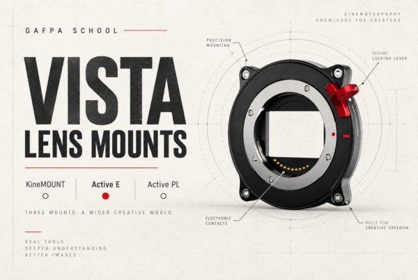 Gafpa School VISTA lens mounts guide: KineMOUNT, Active E and Active PL