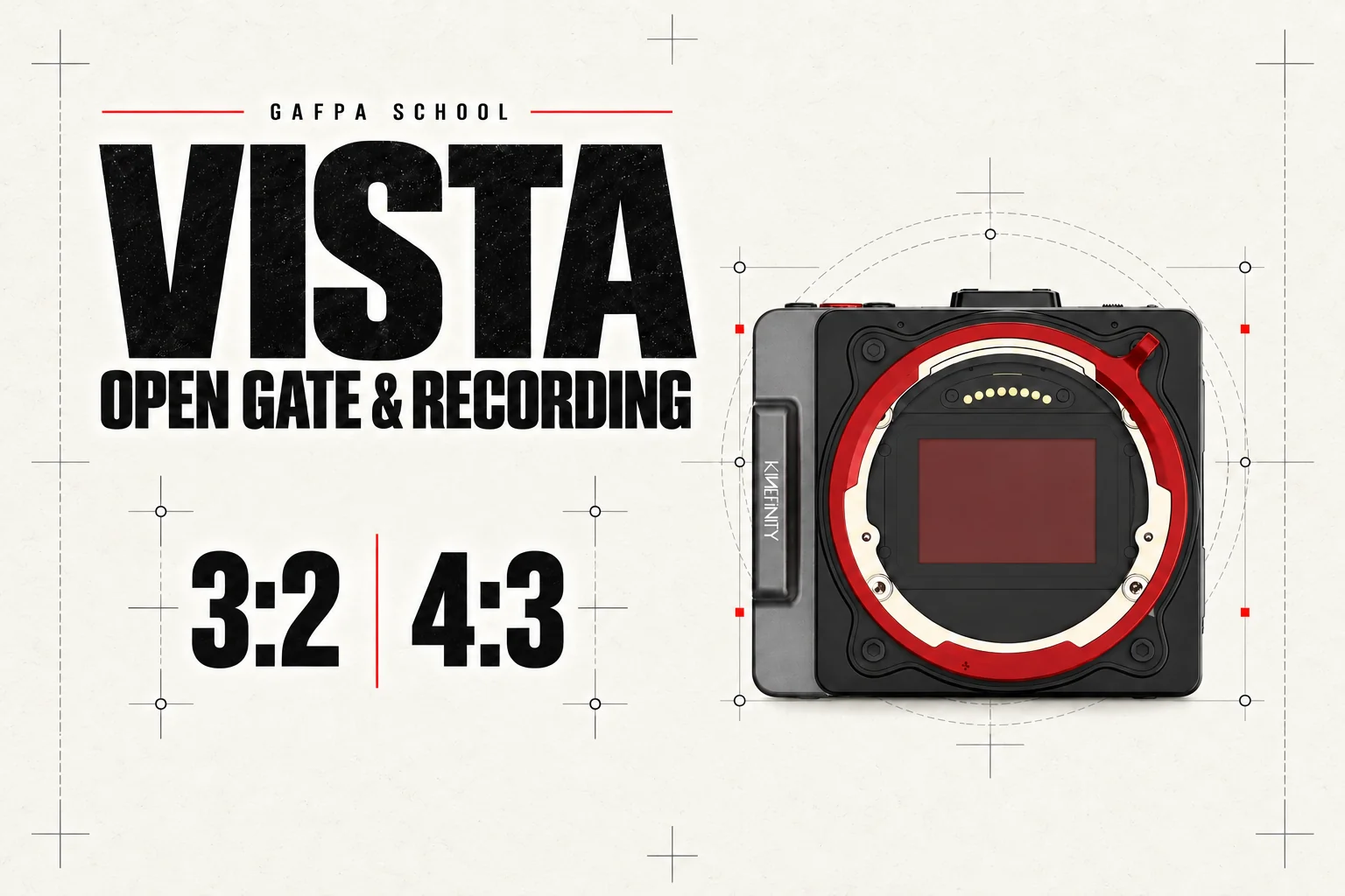 Gafpa School guide to Kinefinity VISTA Open Gate recording and 3:2 and 4:3 framing